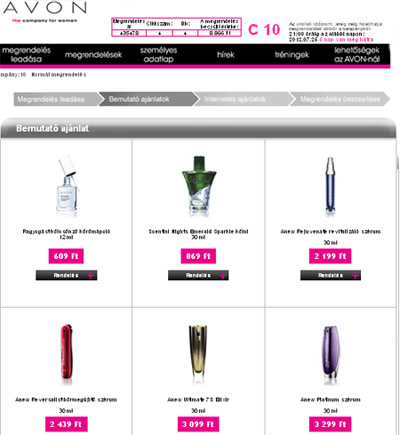 Step two of ordering